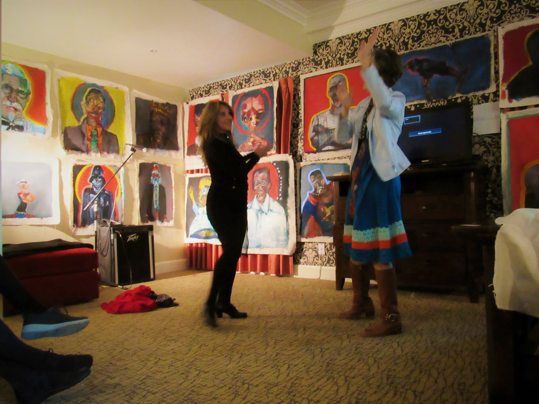 Patricia Maldonado interpretive dance performance at the Lafayette Hotel with Alessandra Moctezuma