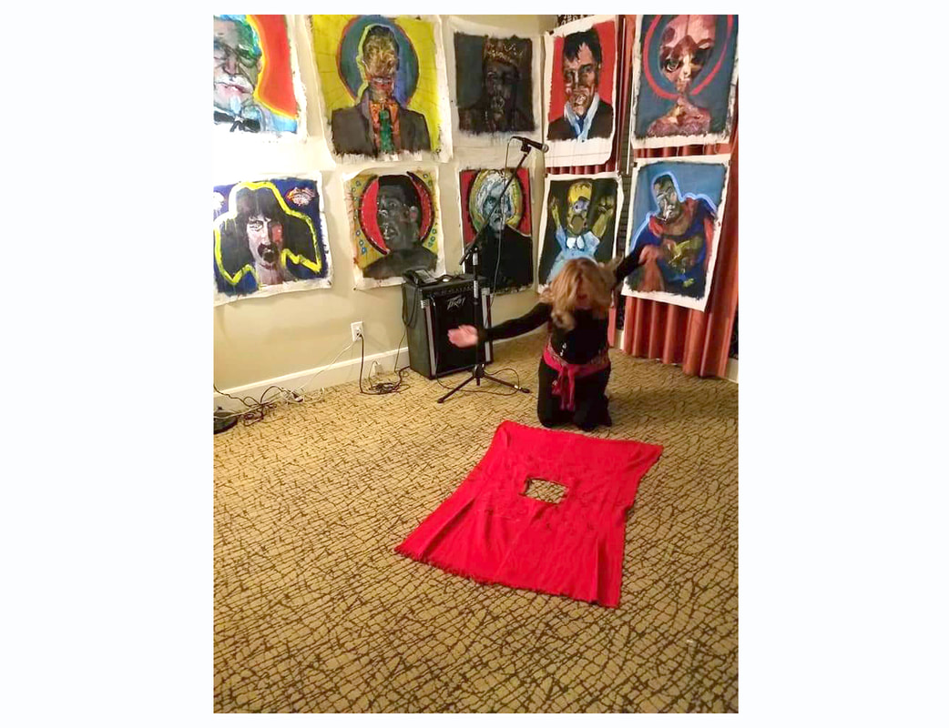 Patricia Maldonado interpretive dance performance at the Lafayette Hotel