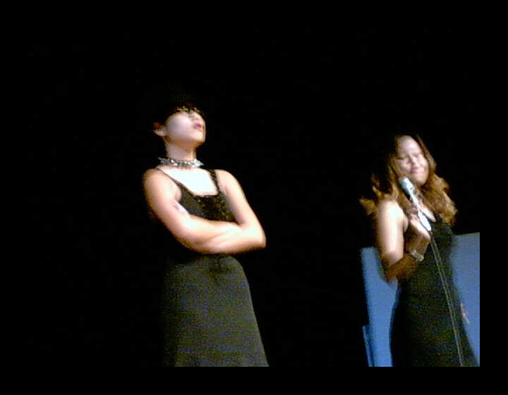 Theater performance by students Ester Cruz, Lizeth Villarreal at Eastlake High School 2002