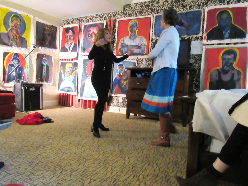 Patricia Maldonado interpretive dance performance at the Lafayette Hotel with Alessandra Moctezuma